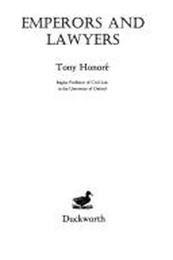Capa de Emperors and lawyers