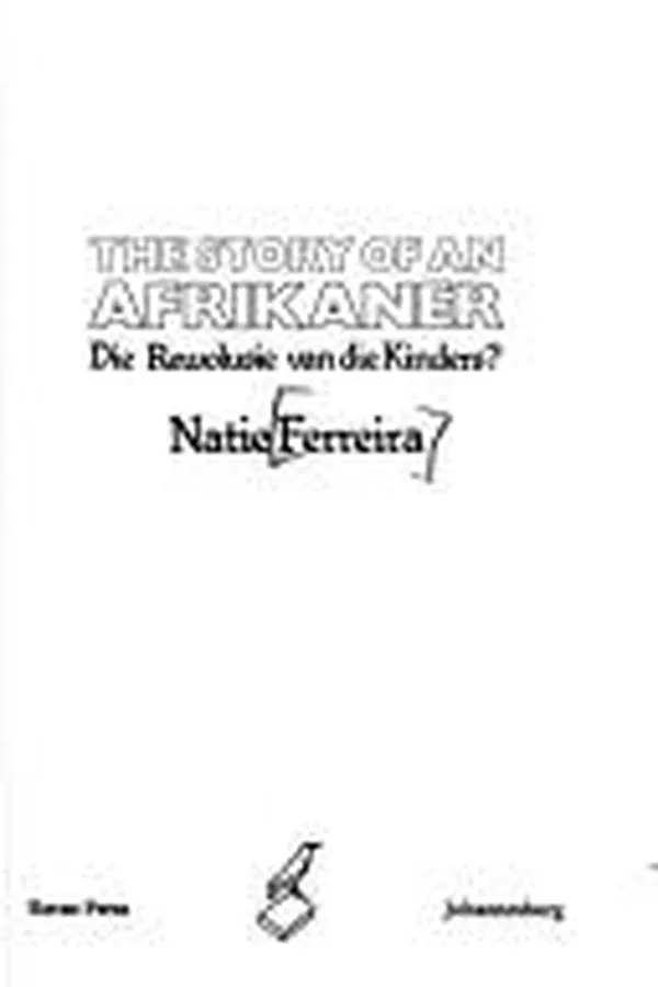Capa de The story of an Afrikaner