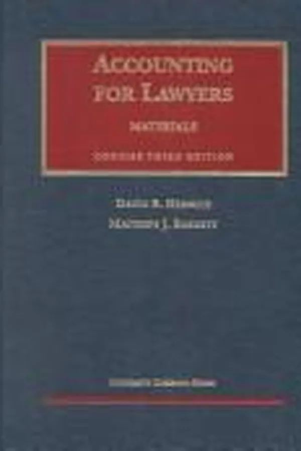 Capa de Materials on accounting for lawyers