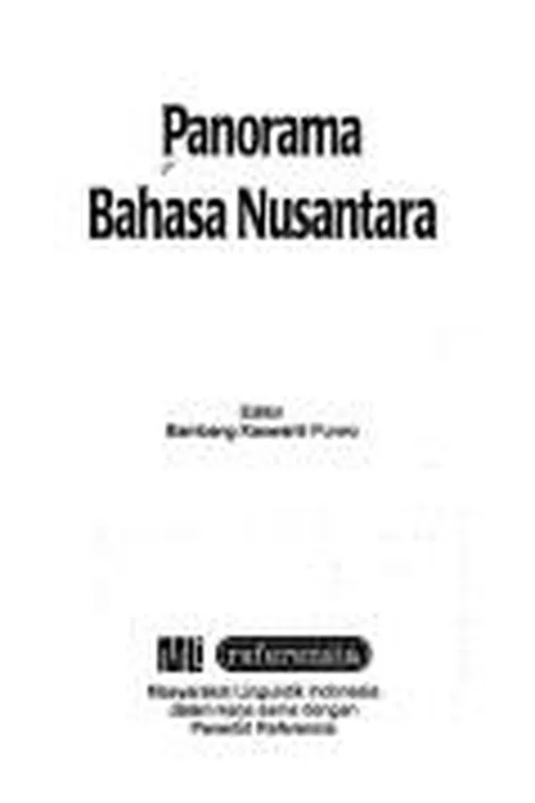 Capa de Panorama bahasa nusantara