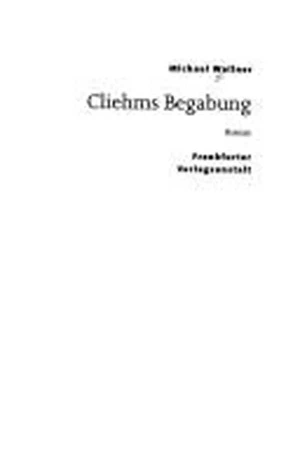 Capa de Cliehms Begabung