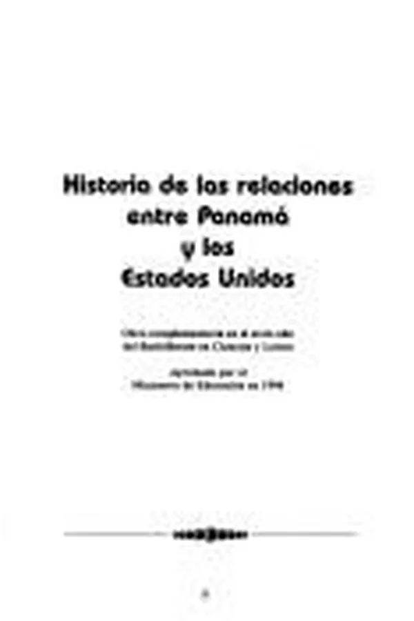 Capa de Historia de las relaciones entre Panamá y los Estados Unidos