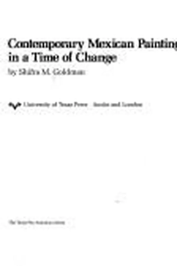 Capa de Contemporary Mexican painting in a time of change