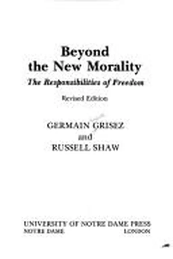 Cover of Beyond the New Morality