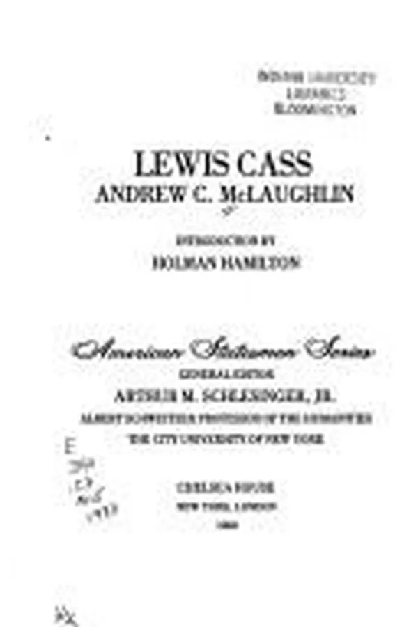 Cover of Lewis Cass