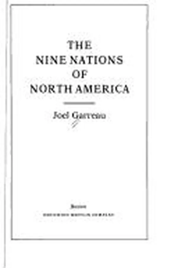 Capa de The nine nations of North America