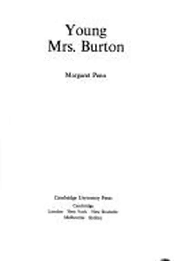 Capa de The Young Mrs. Burton