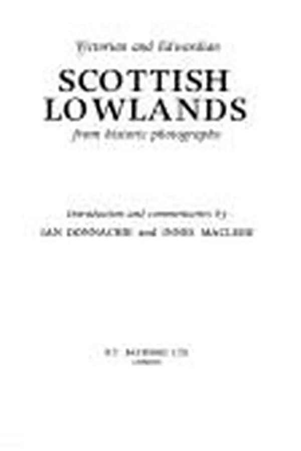 Capa de Victorian and Edwardian Scottish Lowlands from historic photographs