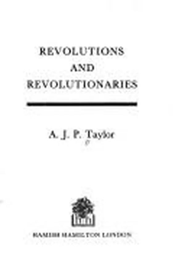 Capa de Revolutions and Revolutionaries