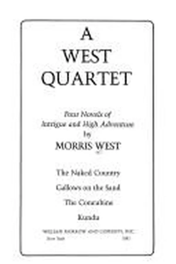 Cover of A West quartet