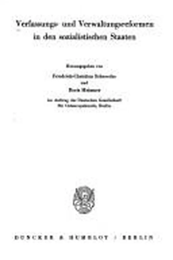 Capa de Verfassungs- und Verwaltungsreformen in den sozialistischen Staaten