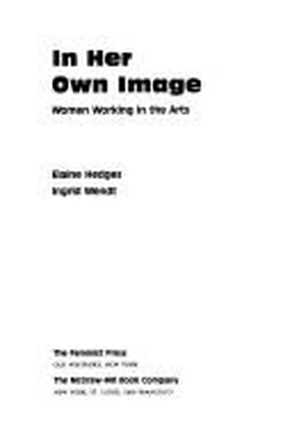 Capa de In her own image, women working in the arts