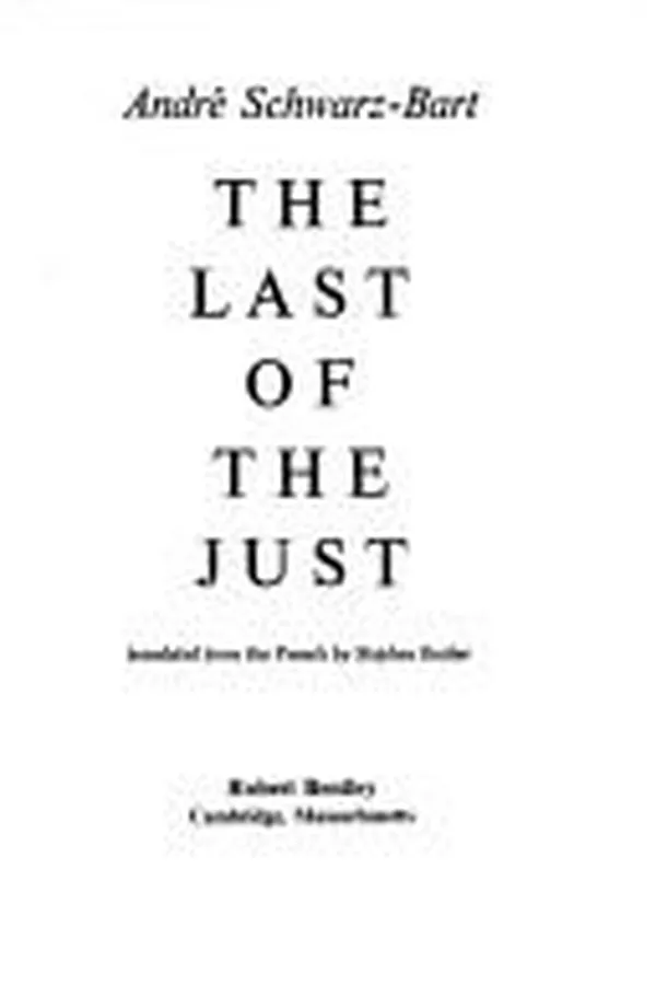 Capa de Le Dernier des Justes