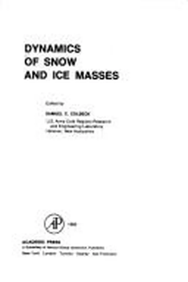 Capa de Dynamics of snow and ice masses