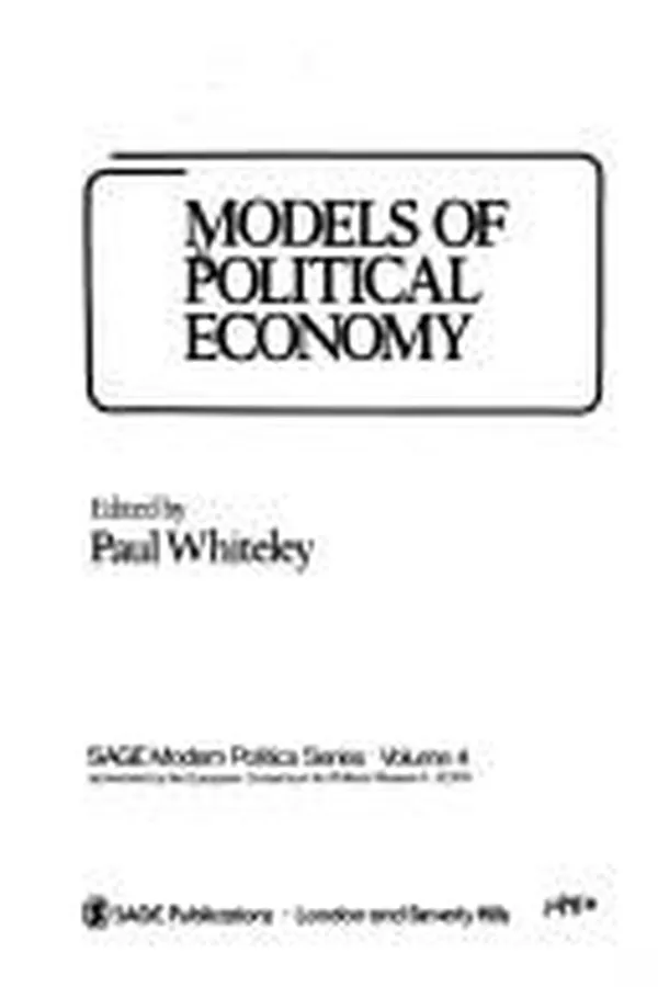 Capa de Models of political economy