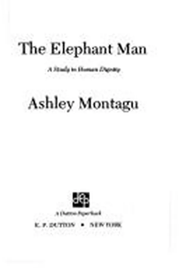 Capa de The elephant man