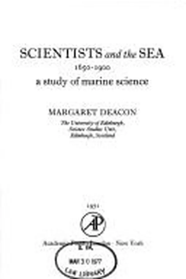 Capa de Scientists and the sea, 1650-1900