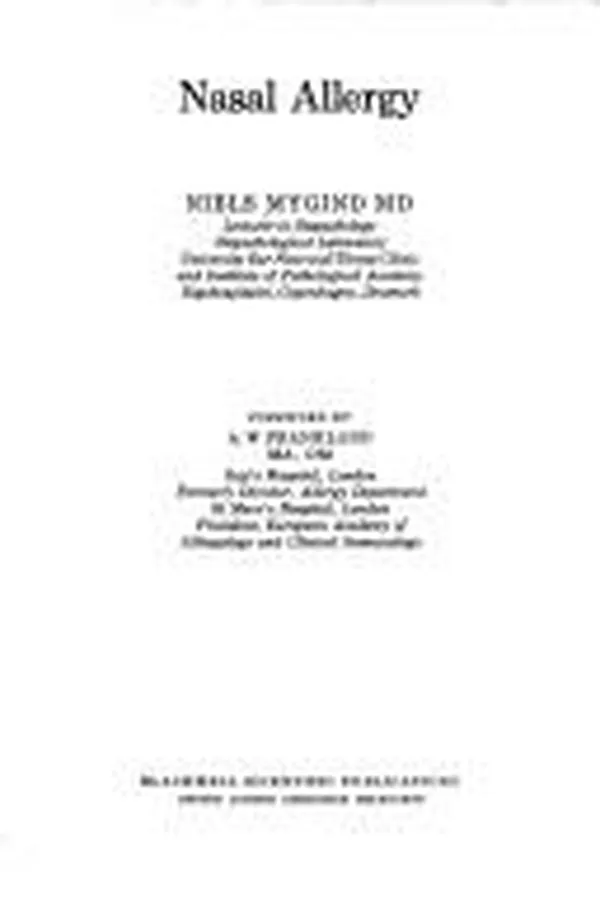 Cover of Nasal allergy