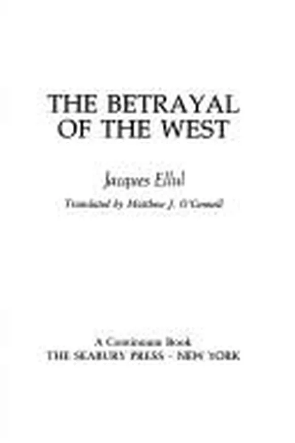 Capa de The betrayal of the West