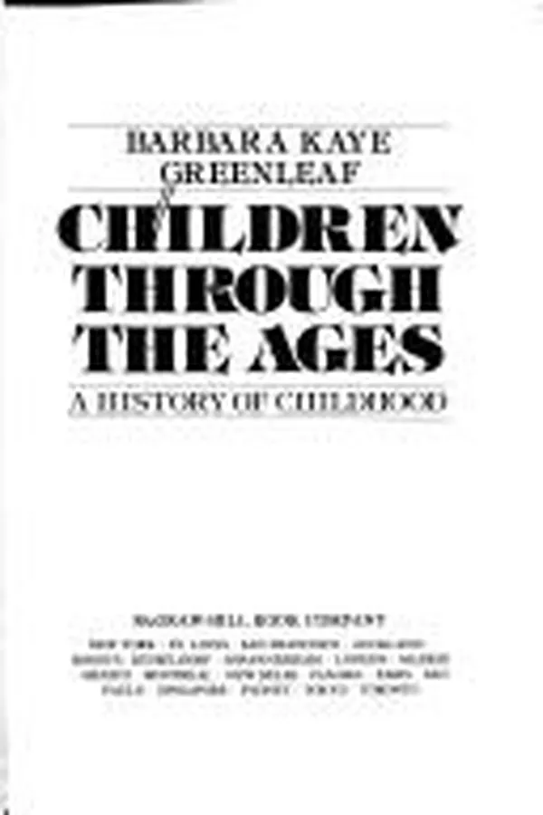 Capa de Children through the ages