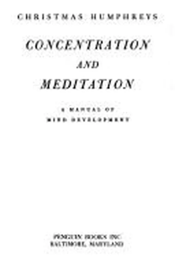 Capa de Concentration and meditation