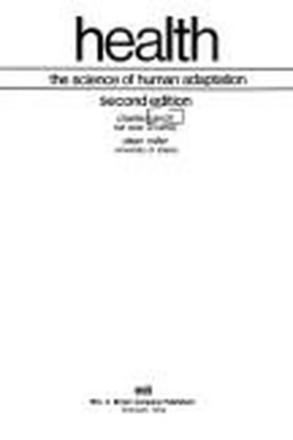 Capa de Health, the science of human adaptation