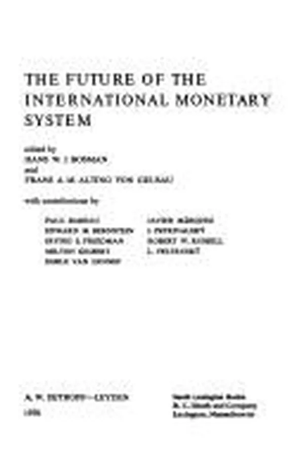 Capa de The Future of the international monetary system