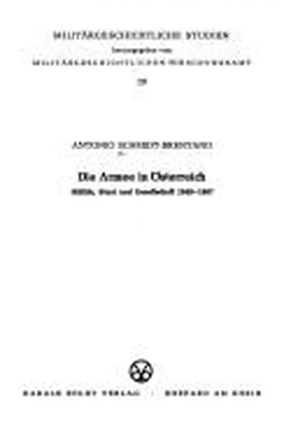 Capa de Die Armee in Österreich