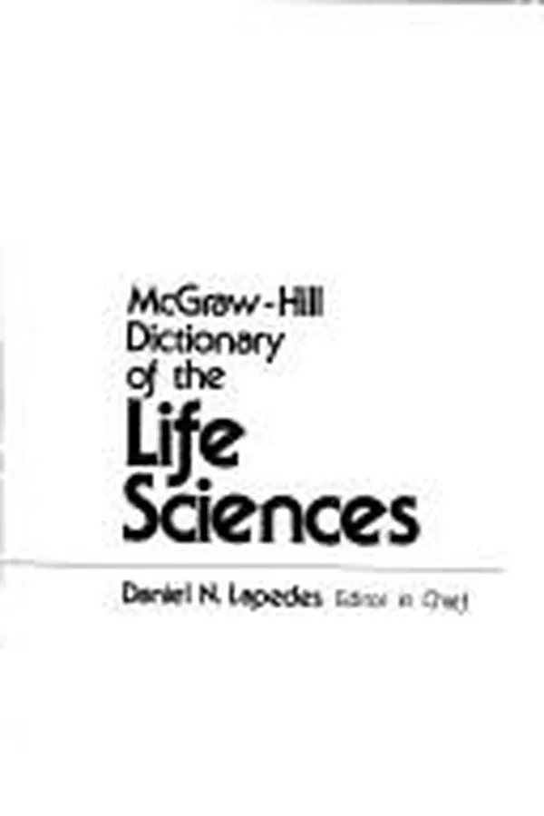 Capa de McGraw-Hill dictionary of the life sciences