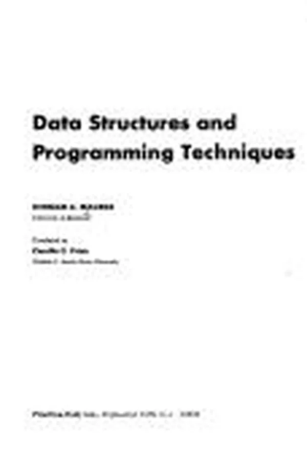 Capa de Data structures and programming techniques