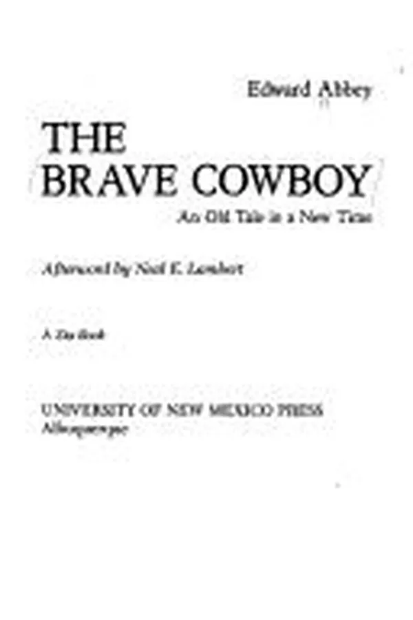 Capa de The Brave Cowboy