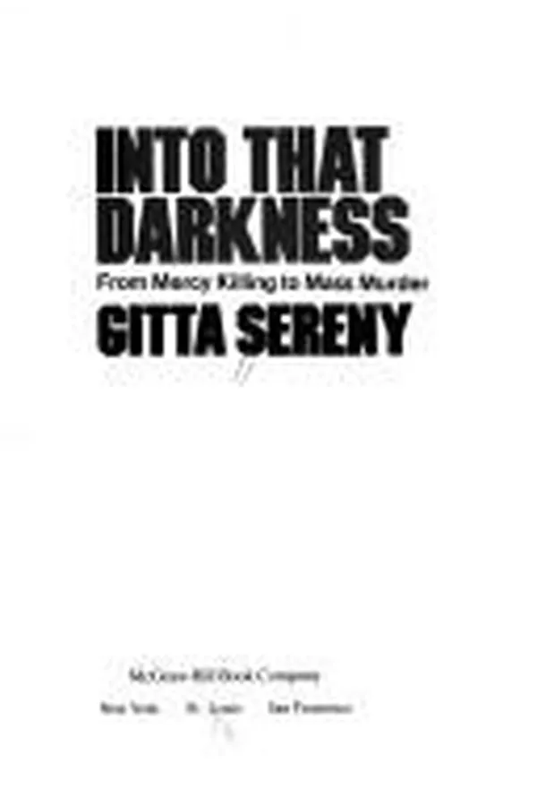 Capa de Into that darkness