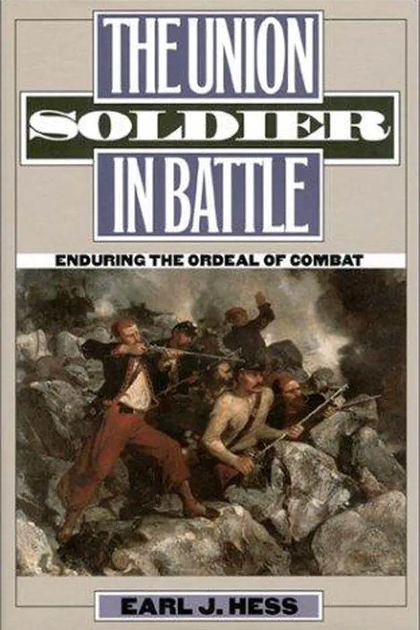 Capa de The Union soldier in battle enduring the ordeal of combat