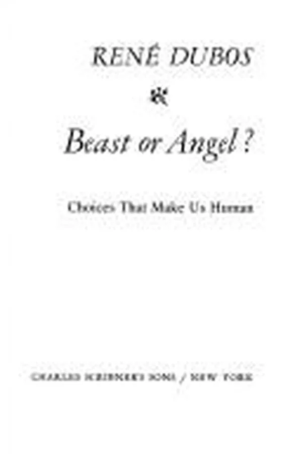 Cover of Beast or angel?