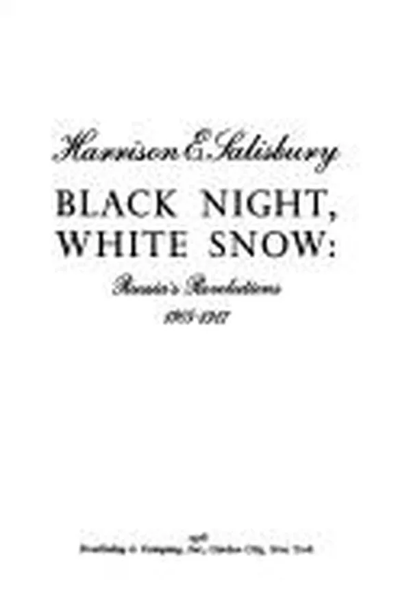 Capa de Black night, white snow