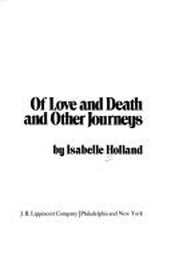 Capa de Of Love and Death and Other Journeys