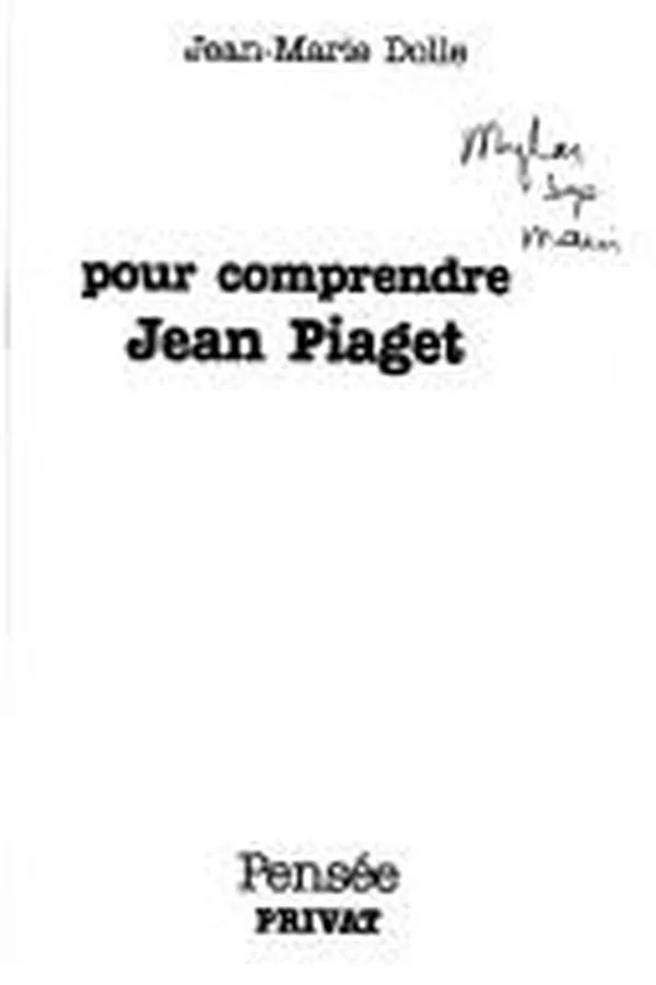 Capa de Pour comprendre Jean Piaget
