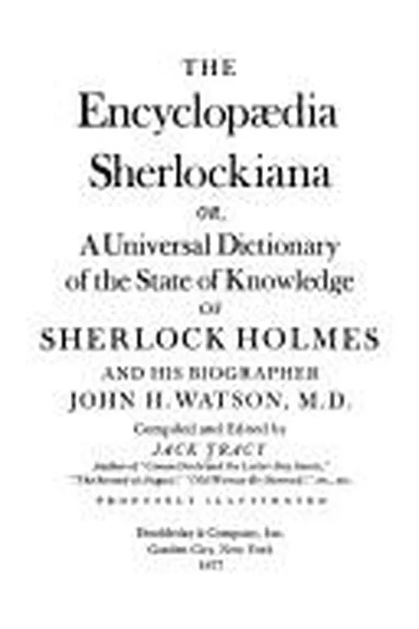 Capa de The encyclopaedia Sherlockiana
