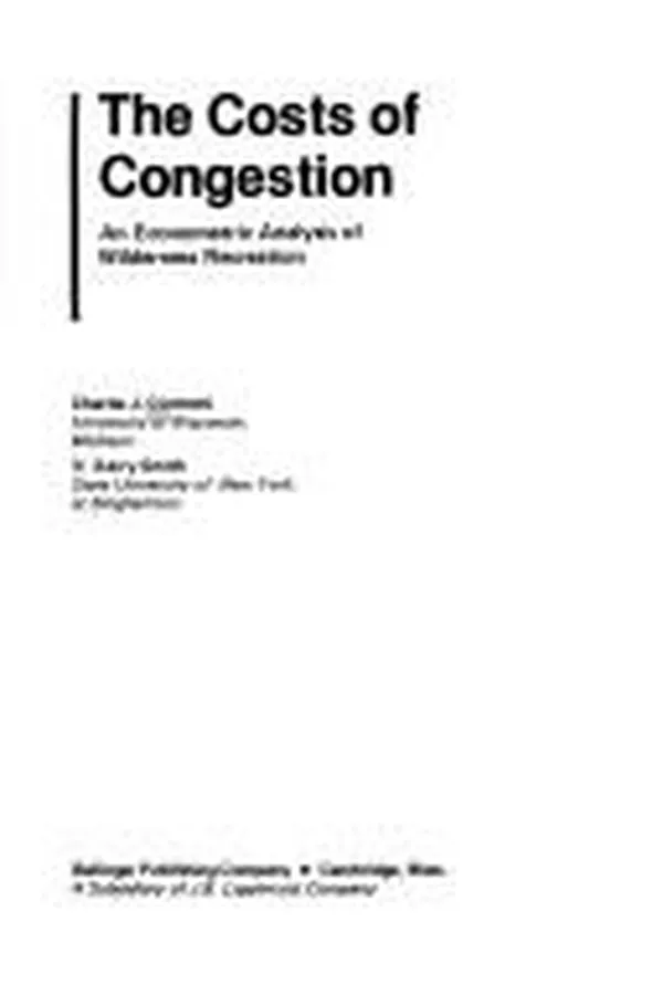 Capa de The costs of congestion