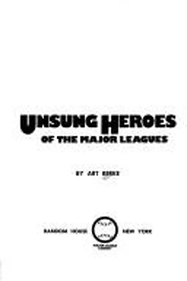 Capa de Unsung heroes of the major leagues