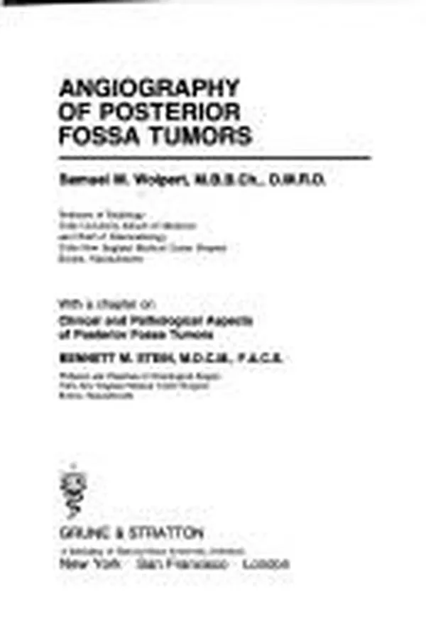 Capa de Angiography of posterior fossa tumors