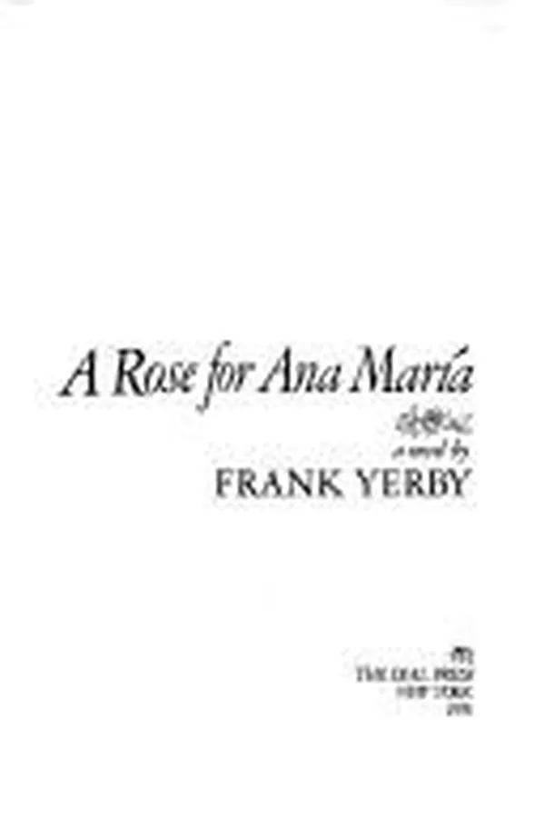 Capa de A rose for Ana María