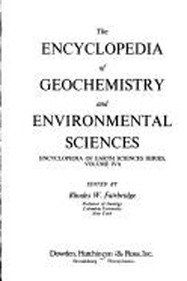 Capa de The encyclopedia of geochemistry and environmental sciences