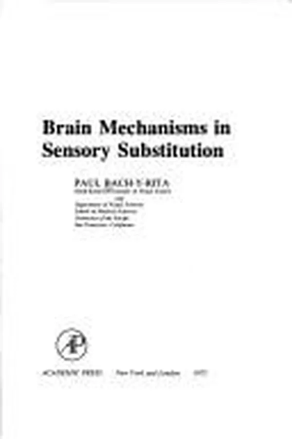 Capa de Brain mechanisms in sensory substitution