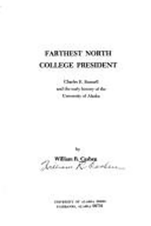 Capa de Farthest North college president