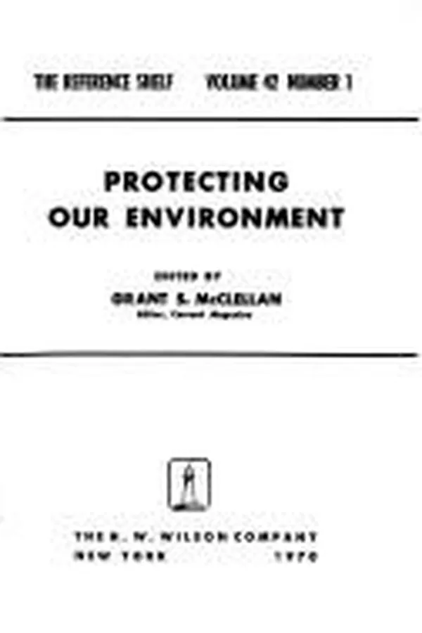 Capa de Protecting our environment