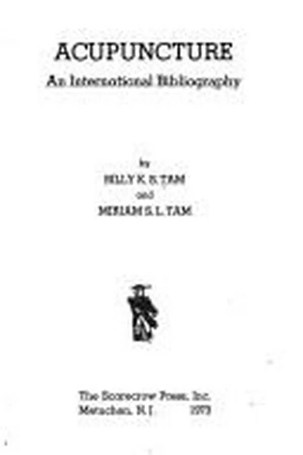 Capa de Acupuncture: an international bibliography