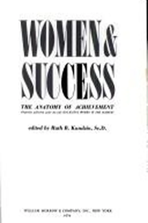 Capa de Women & success : the autonomy of achievement. --