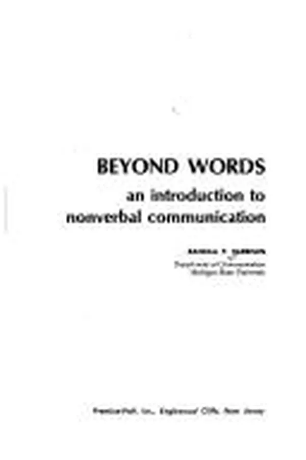 Capa de Beyond words