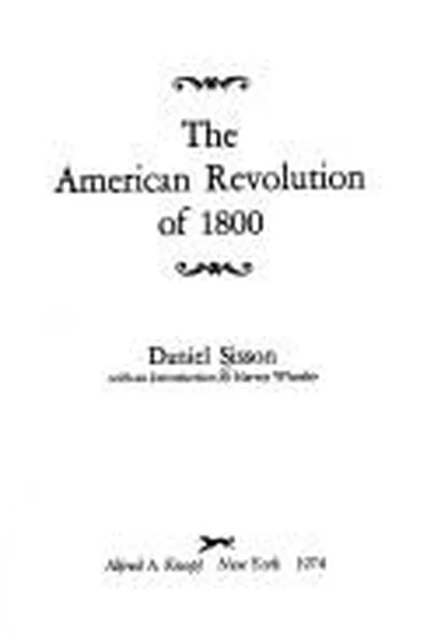 Capa de The American Revolution of 1800